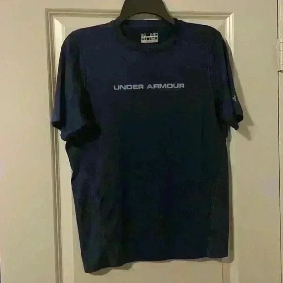 Under Armour Other - Under Armour Kids HeatGear Fitted Short Sleeve Athletic Shirt Navy Blue MD